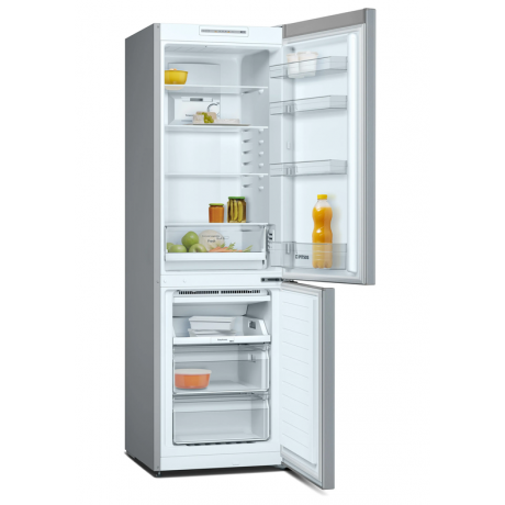 PITSOS PKNB36NLE0 Ελεύθερος ψυγειοκαταψύκτης 186 x 60 cm Metal Look